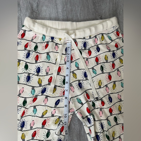 Hanna Andersson Christmas Lights Pajama Pants Size Medium Cozy Holidays - Picture 9 of 9